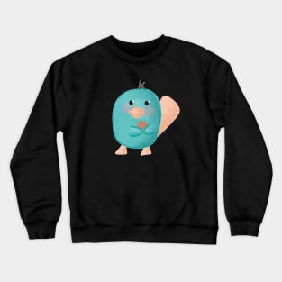 Cute platypus flower design Crewneck Sweatshirt